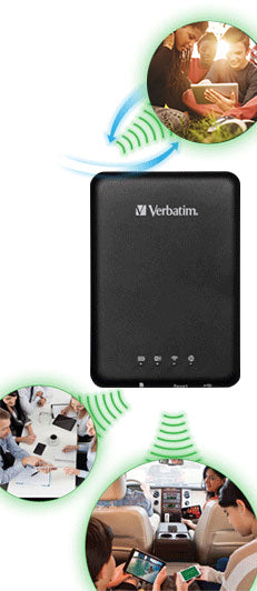 Verbatim MediaShare Wireless Model #98243 - Black - BRAND NEW - Razzaks Computers - Great Products at Low Prices