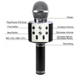 WS858 Portable Bluetooth Karaoke Handheld Wireless Microphone Professional Speaker - Razzaks Computers - Great Products at Low Prices