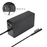 Replacement Charger for Microsoft Surface Pro 3 & Pro 4, Pro 6 15V 2.58A 44W with USB 5V 1A Output - Razzaks Computers - Great Products at Low Prices