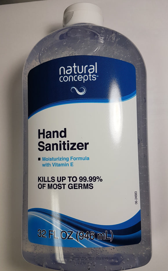 Hand Sanitizer Natural Concepts Moisturizing Formula with Vitamin E 946mL 32 Fl Oz - Razzaks Computers - Great Products at Low Prices