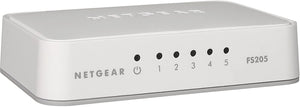 NETGEAR 5-Port Fast Ethernet 10/100 Unmanaged Switch (FS205) - NEW - Razzaks Computers - Great Products at Low Prices