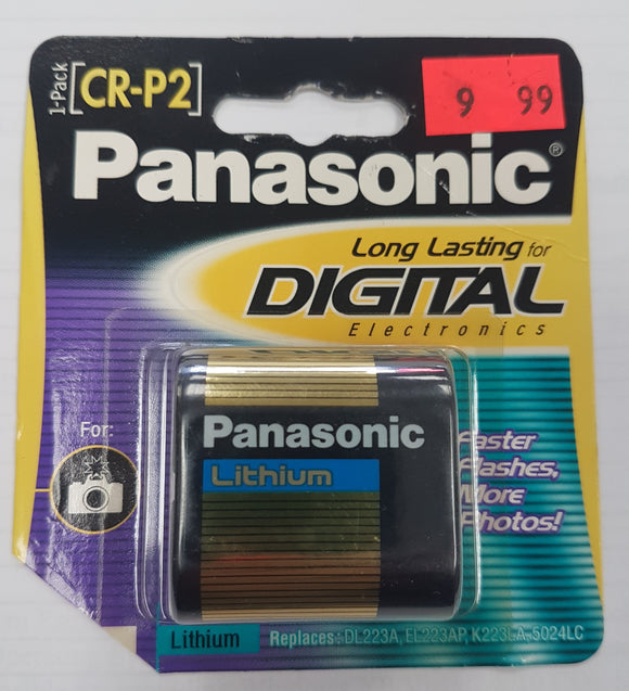 Panasonic CR-P2PA/1B CR-P2 Photo Lithium Battery Retail Pack - Single - Razzaks Computers - Great Products at Low Prices