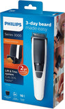 Philips Beard Trimmer Series 3000 Cordless with 10 Length Settings, Lithium-Ion, BT3206/16