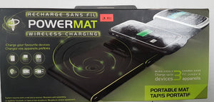 Powermat Portable Wireless Charger for 3 Devices (PMA compatible) - Black - Razzaks Computers - Great Products at Low Prices