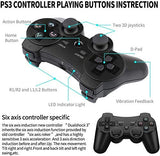 Replacement Dualshock 3 Wireless Controller for PS3 Playstation 3 - Black - Standard Edition