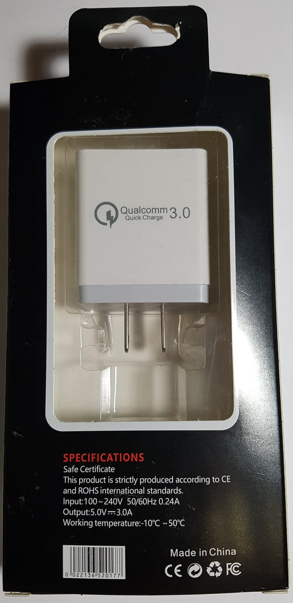 Qualcom 3.0 USB Fast Charging Wall Adapter R11 - New - Razzaks Computers - Great Products at Low Prices