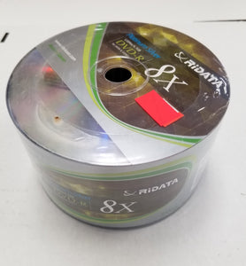 RiData DVD-R Platinum Silver 50-Pack 8x Multi-Speed 4.7GB 120 Minute - New