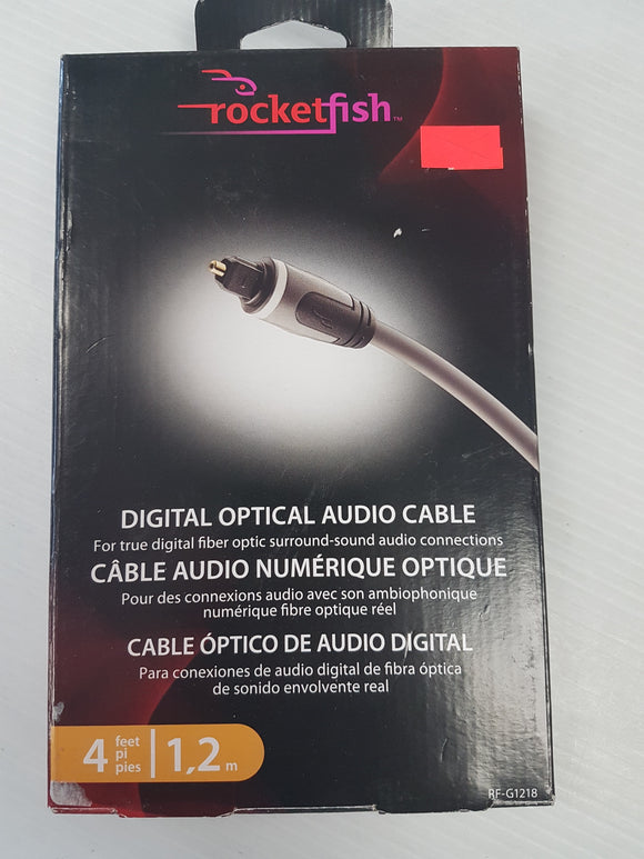 Rocketfish Digital Optical Audio Cable for fiber optic surround sound 4
