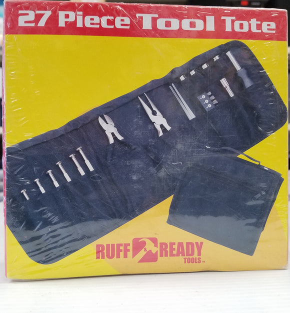 Ruff Ready Tools 27 Piece Tool Tote Handy Tools with Custom Storage Case - New - Razzaks Computers - Great Products at Low Prices