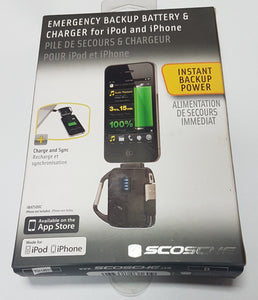 Scosche iPhone 4 / iPod 4 Power Bank and Charger and Sync Cable - New - Razzaks Computers - Great Products at Low Prices