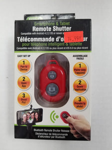 Remote Shutter for Smartphones, iPads and Tablets - Connect with Bluetooth  - New