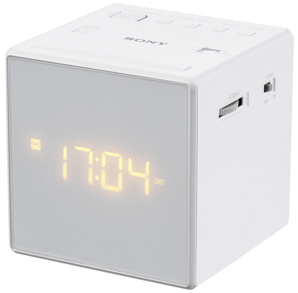 Sony ICF-C1 Alarm Clock Radio, White - Seller Refurbished - Razzaks Computers - Great Products at Low Prices