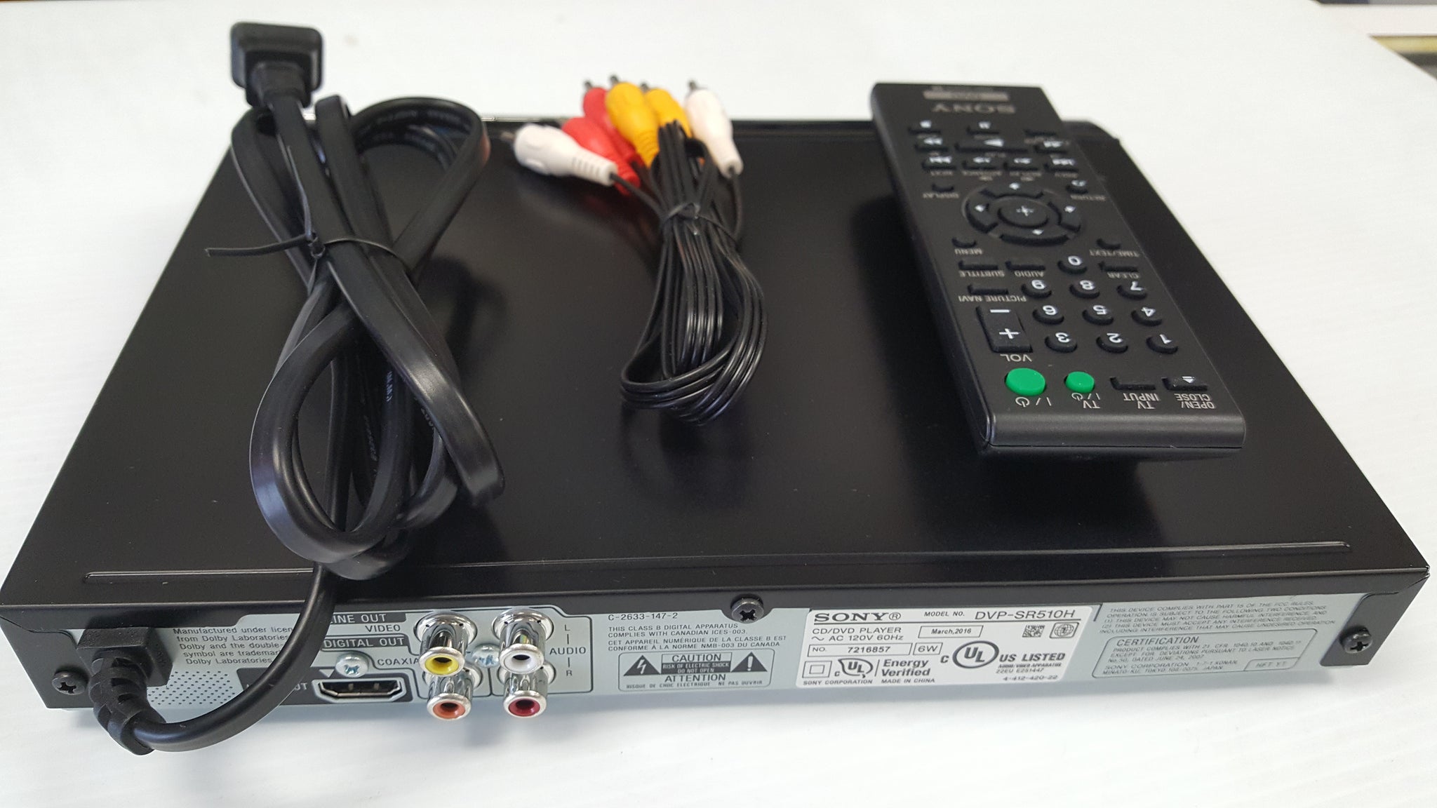 Sony DVP-SR510H DVD Player 1080P Upscaling - Open Box