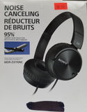 Sony On-Ear Noise Cancelling Headphones MDR-ZX110NC - Black Open Box - Razzaks Computers - Great Products at Low Prices
