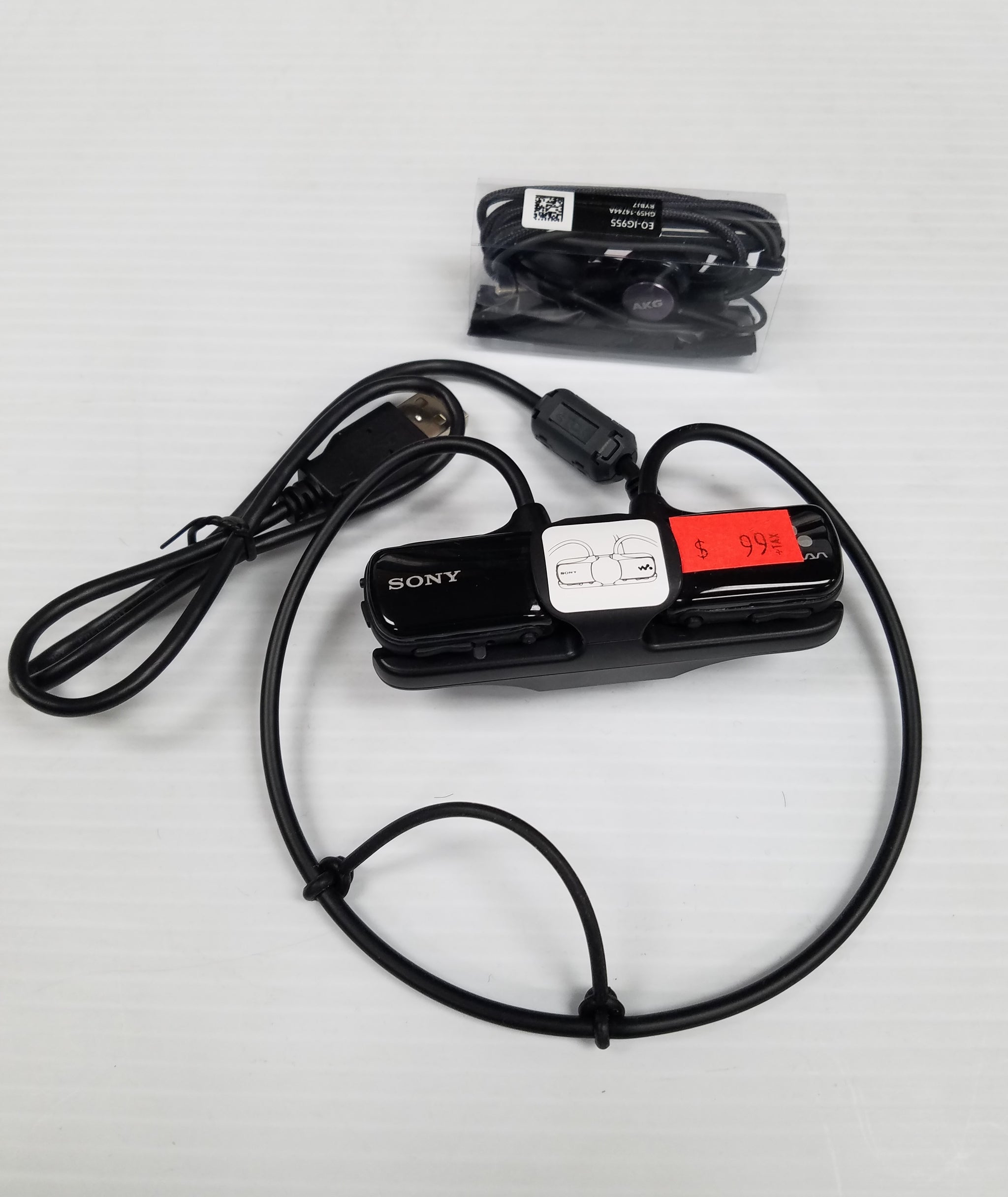 Sony Walkman NWZ-W273S 4 GB Waterproof Sports MP3 Player (Black) with