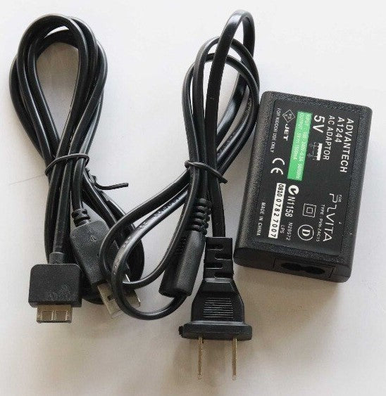 Power Adapter For Sony PS Vita PSV 1000 AC Adapter Charger USB Data Cable US Plug - Razzaks Computers - Great Products at Low Prices