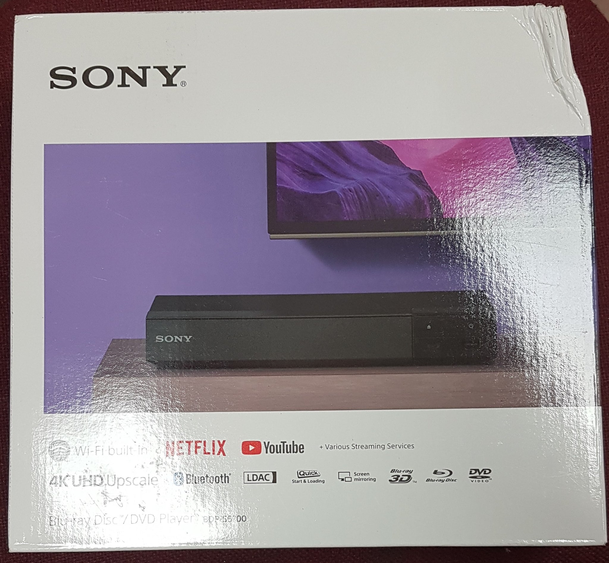 Sony BDP-S6700 4K-Upscaling Blu-ray Disc DVD Player with Wi-Fi - Open