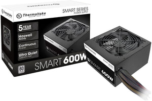 Thermaltake Smart 600W ATX 12V V2.3/EPS 12V 80 Plus Certified Active PFC Power Supply PS-SPD-0600NPCWUS-W841163062241