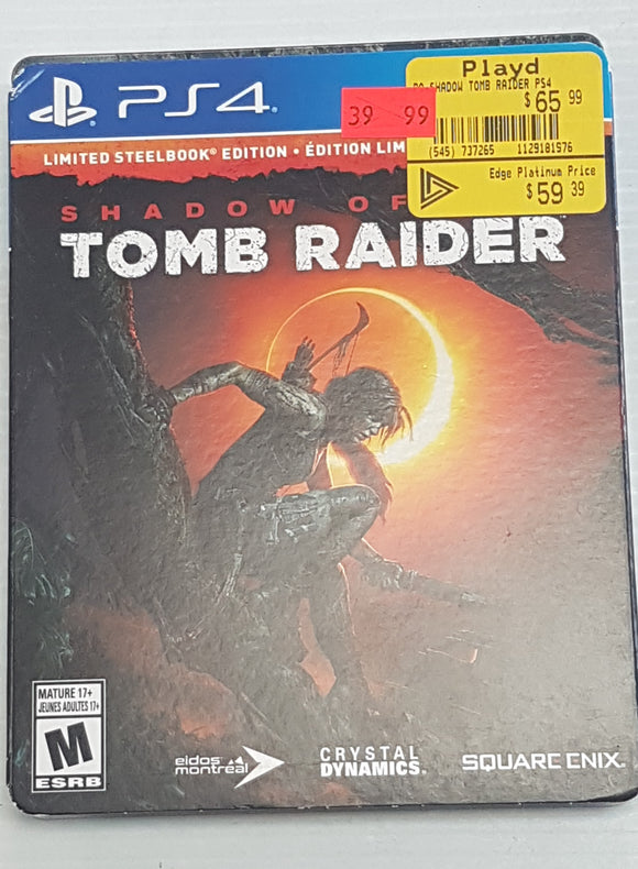 Shadow of the Tomb Raider - PlayStation 4 PS4 - Steelbook Edition - Used - Razzaks Computers - Great Products at Low Prices