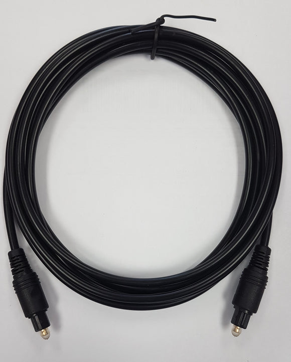 Digital Optical Toslink Audio Cable male to male for fiber optic surround sound 10 feet - New - Razzaks Computers - Great Products at Low Prices