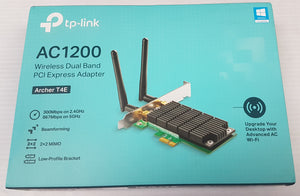 TP-Link Archer T4E AC1200 Wireless Dual Bank PCI Express Adapter, 2.4G/5G Dual Band for Windows - Razzaks Computers - Great Products at Low Prices