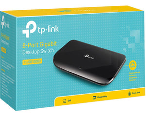 TP-Link TL-SG108 8-Port 10/100/1000Mbps Desktop Gigabit Switch, IEEE 802.1p QoS - NEW - Razzaks Computers - Great Products at Low Prices