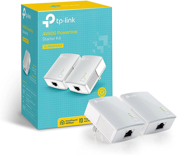 TP-Link AV600 Nano Powerline Adapter Starter Kit, up to 600Mbps (TL-PA4010 KIT) - Brand New - Razzaks Computers - Great Products at Low Prices