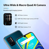 UMIDIGI A7 Pro Unlocked Cell Phone 4GB / 64GB, 6.3" Screen, 4150mAh Battery with 16MP Quad Camera, Android 10 - Razzaks Computers - Great Products at Low Prices