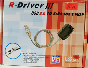 R-Driver III USB 2.0 to SATA and IDE Cable - Brand New - Razzaks Computers - Great Products at Low Prices