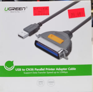 UGreen USB to IEEE1284 CN36 Parallel Printer Adapter Cable for Printer 3 feet - New - Razzaks Computers - Great Products at Low Prices
