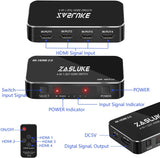 ZasLuke HDMI Switch 4 in 1 Out, HDMI 2.0 Switcher with IR Wireless Remote, Support 4K@60Hz, Full HD 1080P, HDR, HDCP 2.2 for PS4 and others - Razzaks Computers - Great Products at Low Prices